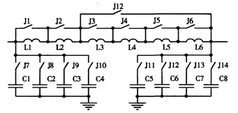 圖7  SSB天調(diào)電容、電感網(wǎng)絡(luò)