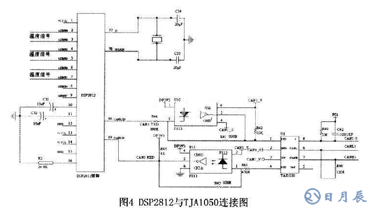 TMS320F2812和DSP2812完成的帶式輸送機(jī)多路溫度檢測系統(tǒng)