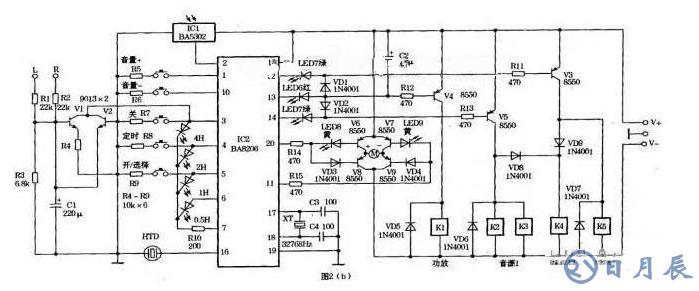 用BA5104/BA8206設(shè)計音響紅外遙控電路