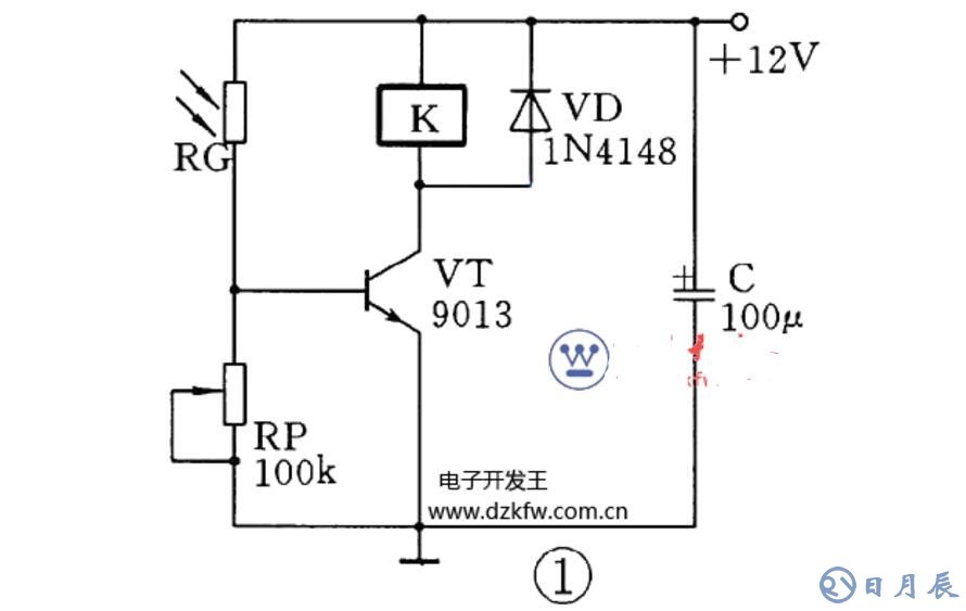 三極管組成的光控開(kāi)關(guān)電路原理圖_四款光控開(kāi)關(guān)電路圖