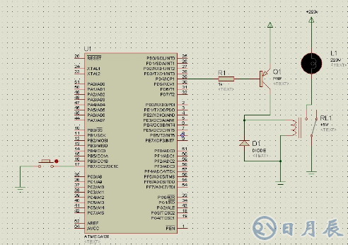 AVR單片機控制繼電器吸合與斷開的仿真設計